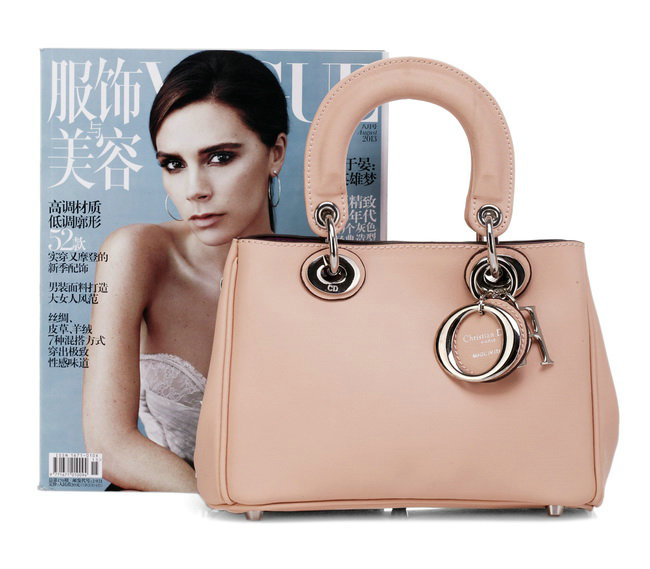 mini Christian Dior diorissimo nappa leather bag 0902 light pink